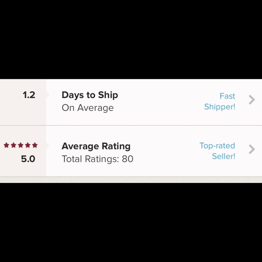 Trusted top seller! I ship fast :)